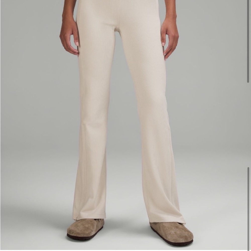 Lululemon softstreme zip flare leggings size 2